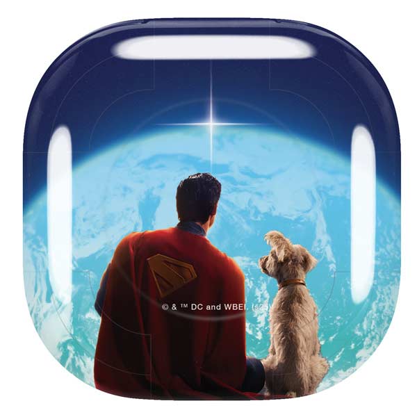 Superman 2025 Superman & Krypto watch the Earth Galaxy Buds Pro Skin
