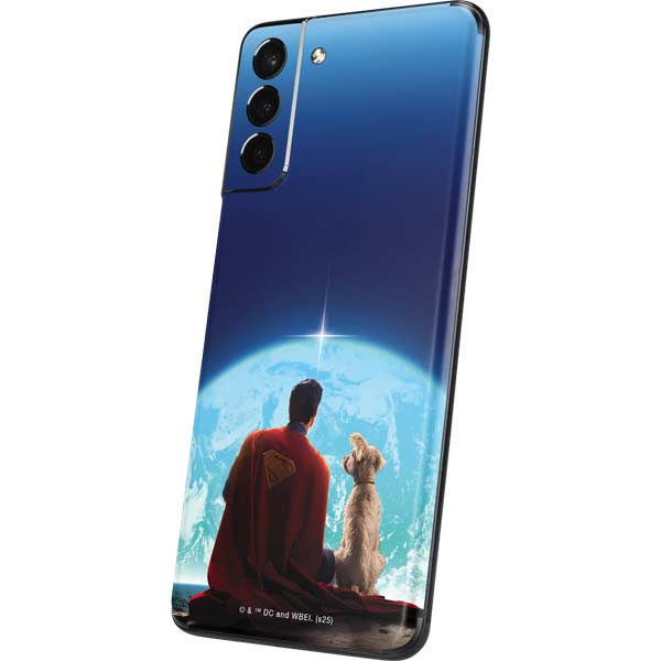 Superman 2025 Superman & Krypto watch the Earth Galaxy S21 5G Skin