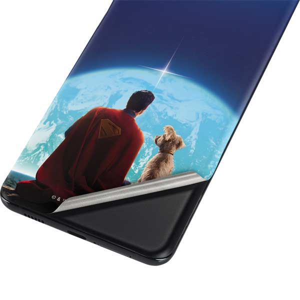 Superman 2025 Superman & Krypto watch the Earth Galaxy S21 5G Skin