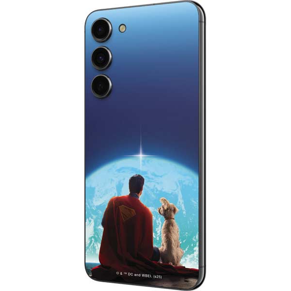 Superman 2025 Superman & Krypto watch the Earth Galaxy S23 FE Skin