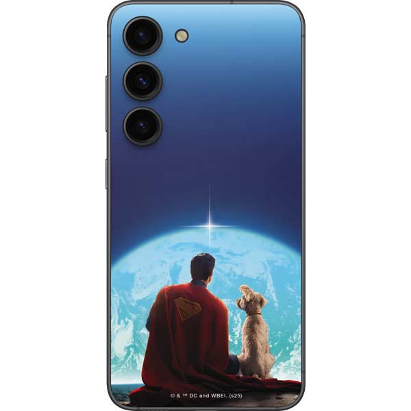 Superman 2025 Superman & Krypto watch the Earth Galaxy S23 Skin