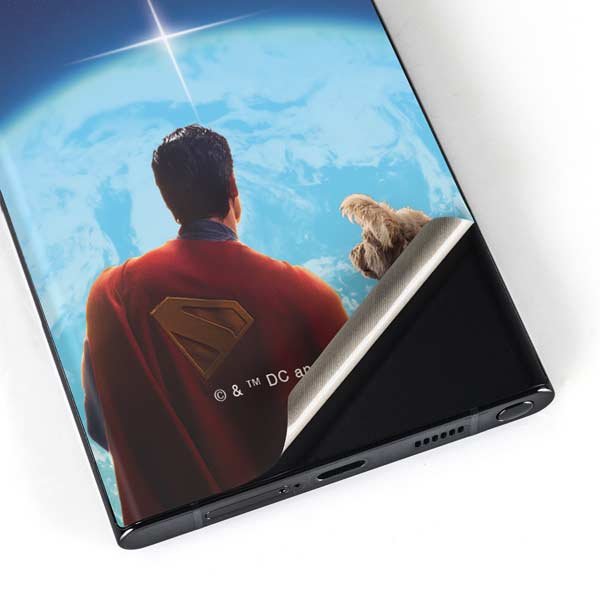 Superman 2025 Superman & Krypto watch the Earth Galaxy S23 Ultra Skin