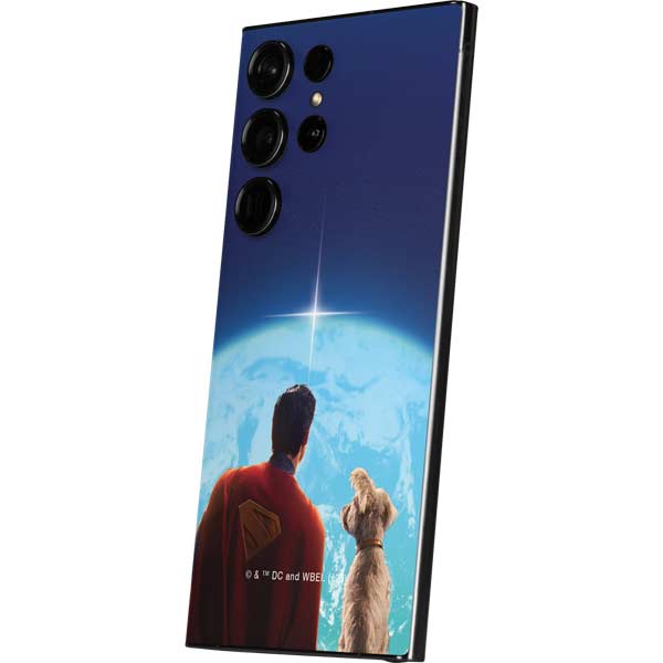 Superman 2025 Superman & Krypto watch the Earth Galaxy S24 Ultra Skin