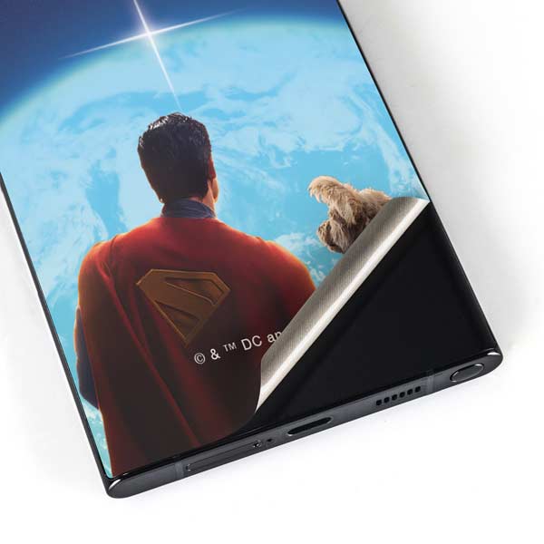 Superman 2025 Superman & Krypto watch the Earth Galaxy S24 Ultra Skin