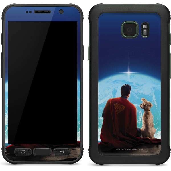 Superman 2025 Superman & Krypto watch the Earth Galaxy S7 Active Skin