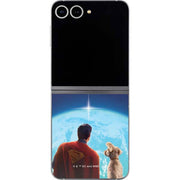 Superman 2025 Superman & Krypto watch the Earth Galaxy Z Flip6 Skin