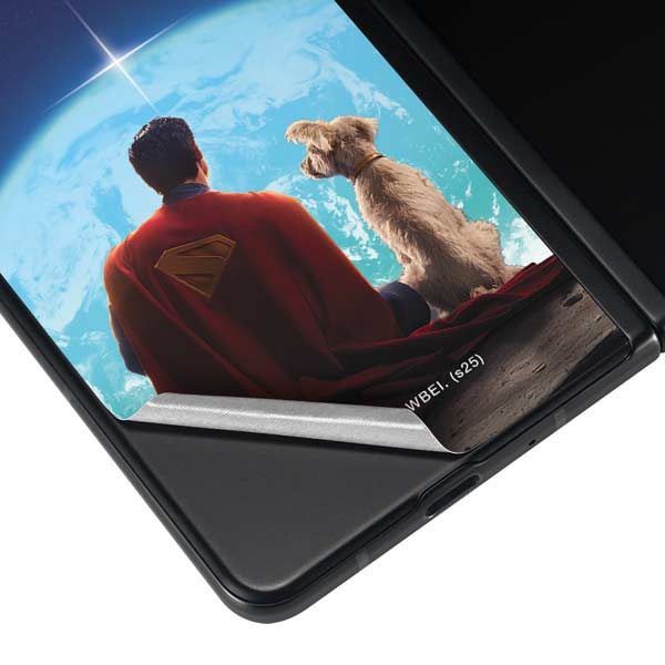 Superman 2025 Superman & Krypto watch the Earth Galaxy Z Fold3 5G Skin