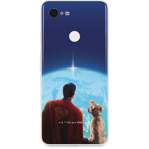 Superman 2025 Superman & Krypto watch the Earth Google Pixel 3 Skin
