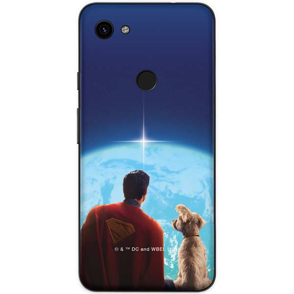 Superman 2025 Superman & Krypto watch the Earth Google Pixel 3a Skin