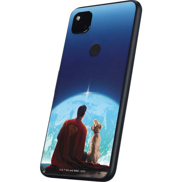 Superman 2025 Superman & Krypto watch the Earth Google Pixel 4a Skin