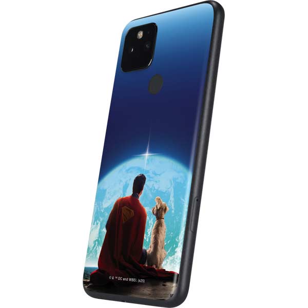 Superman 2025 Superman & Krypto watch the Earth Google Pixel 5 Skin