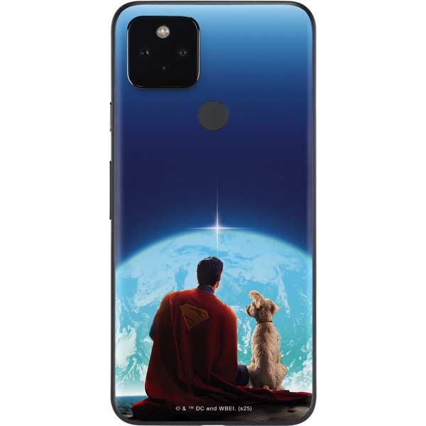 Superman 2025 Superman & Krypto watch the Earth Google Pixel 5a Skin
