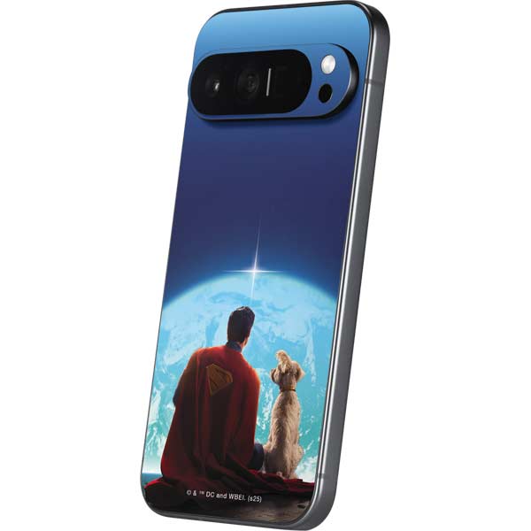 Superman 2025 Superman & Krypto watch the Earth Google Pixel 9 Pro XL Skin