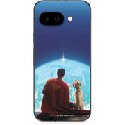 Superman 2025 Superman & Krypto watch the Earth Google Pixel 9a Skin