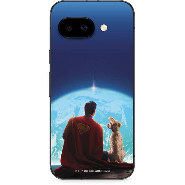 Superman 2025 Superman & Krypto watch the Earth Google Pixel 9a Skin