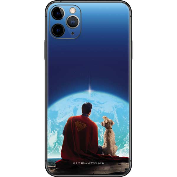 Superman 2025 Superman & Krypto watch the Earth iPhone 11 Pro Max Skin