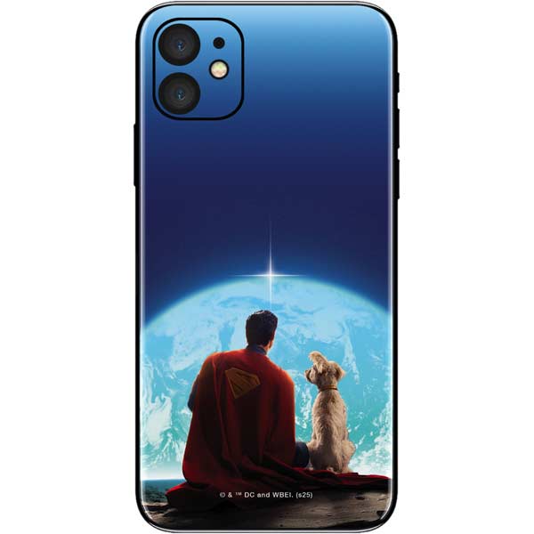 Superman 2025 Superman & Krypto watch the Earth iPhone 11 Skin