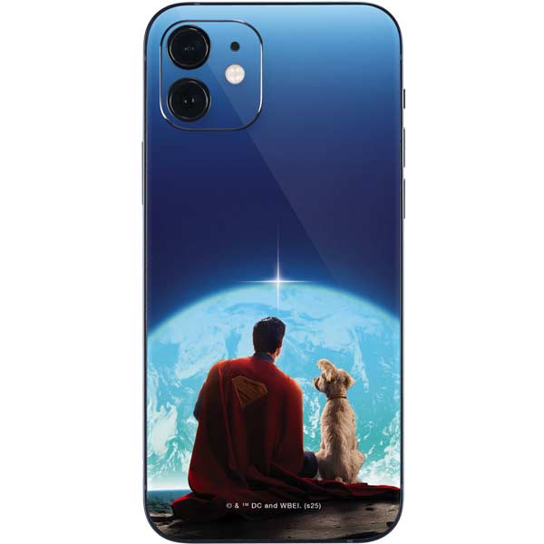 Superman 2025 Superman & Krypto watch the Earth iPhone 12 Skin
