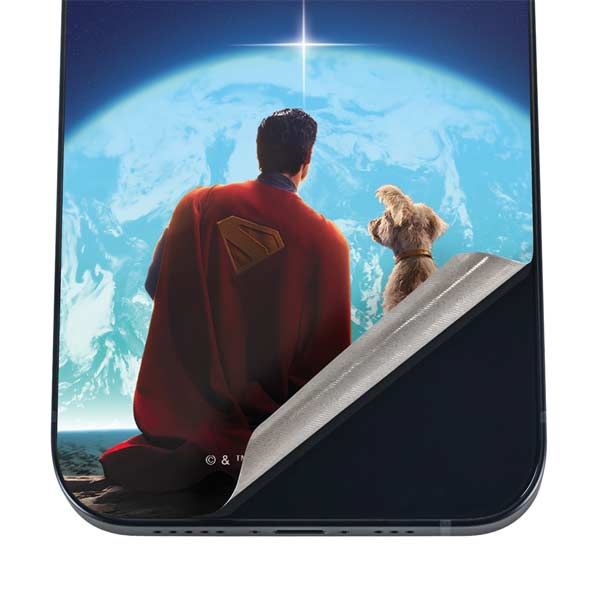 Superman 2025 Superman & Krypto watch the Earth iPhone 12 Skin