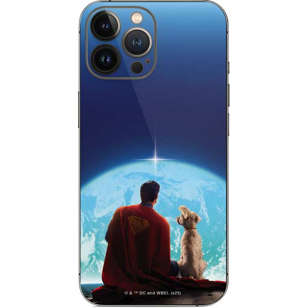 Superman 2025 Superman & Krypto watch the Earth iPhone 13 Pro Max Skin
