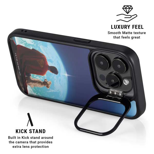 Superman 2025 Superman & Krypto watch the Earth iPhone 14 Pro Kickstand Case