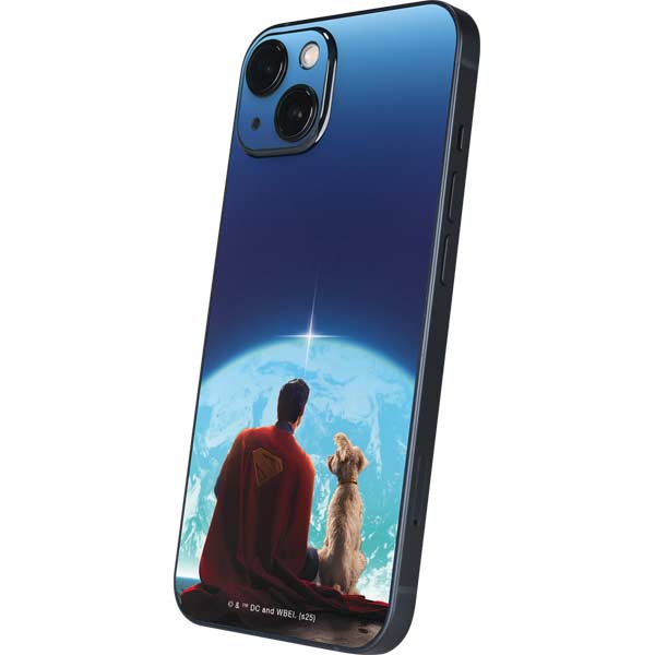 Superman 2025 Superman & Krypto watch the Earth iPhone 15 Plus Skin