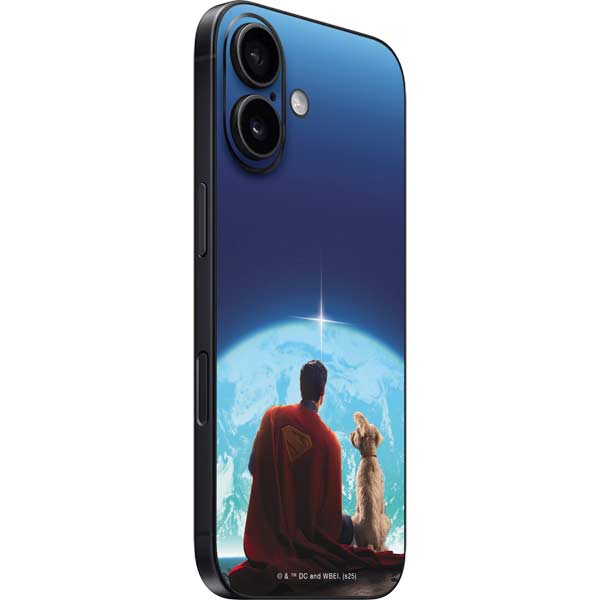Superman 2025 Superman & Krypto watch the Earth iPhone 16 Plus Skin