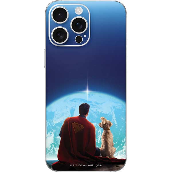 Superman 2025 Superman & Krypto watch the Earth iPhone 16 Pro Max Skin