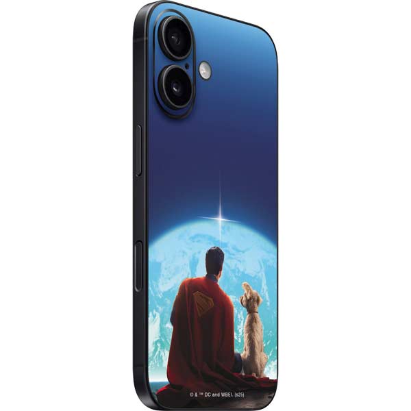 Superman 2025 Superman & Krypto watch the Earth iPhone 16 Skin