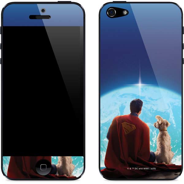Superman 2025 Superman & Krypto watch the Earth iPhone 5/5s/5SE Skin