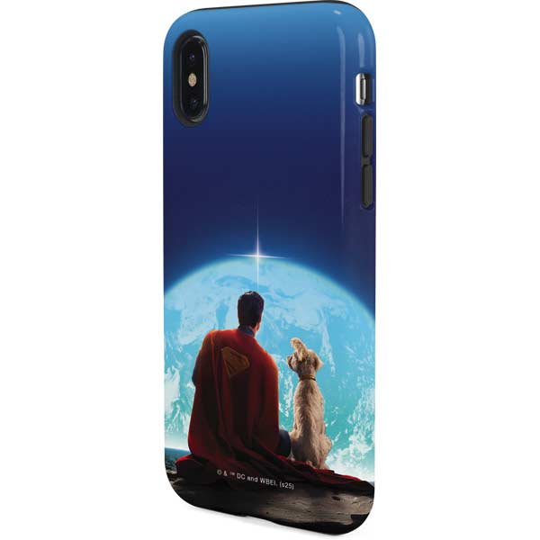 Superman 2025 Superman & Krypto watch the Earth iPhone XS Pro Case