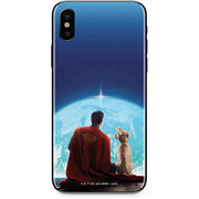 Superman 2025 Superman & Krypto watch the Earth iPhone XS Skin