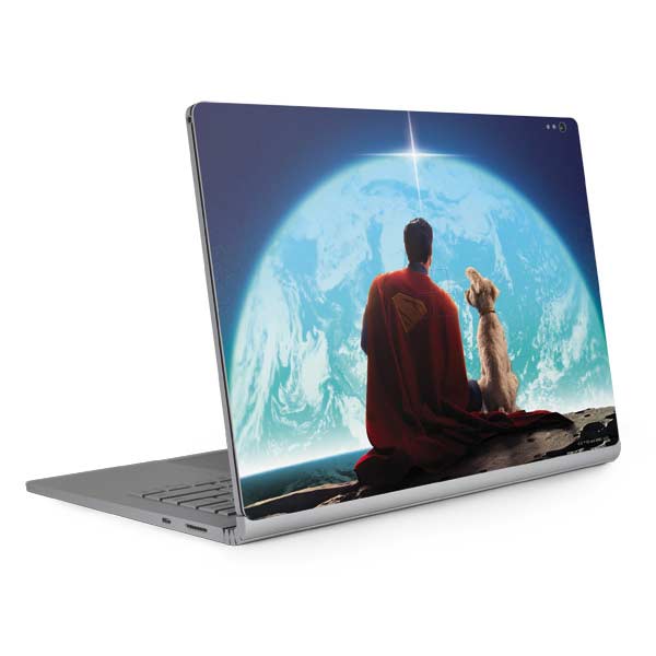 Superman 2025 Superman & Krypto watch the Earth Surface Book 2 13.5in Skin