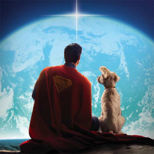 Superman 2025 Superman & Krypto watch the Earth Surface Book 2 13.5in Skin