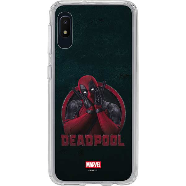 Marvel Deadpool Legacy Surprised Deadpool Galaxy A10e Clear Case
