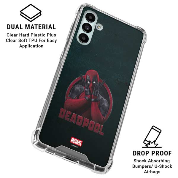 Marvel Deadpool Legacy Surprised Deadpool Galaxy A13 5G Clear Case