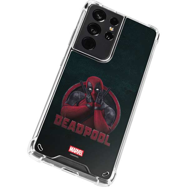 Marvel Deadpool Legacy Surprised Deadpool Galaxy S21 Ultra 5G Clear Case