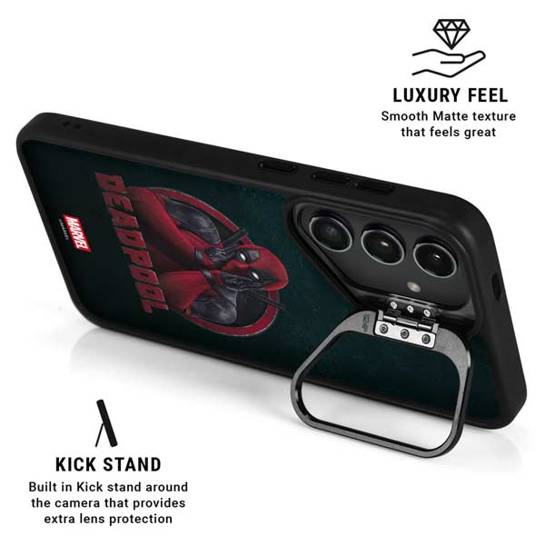 Marvel Deadpool Legacy Surprised Deadpool Galaxy S24 Ultra Kickstand Case