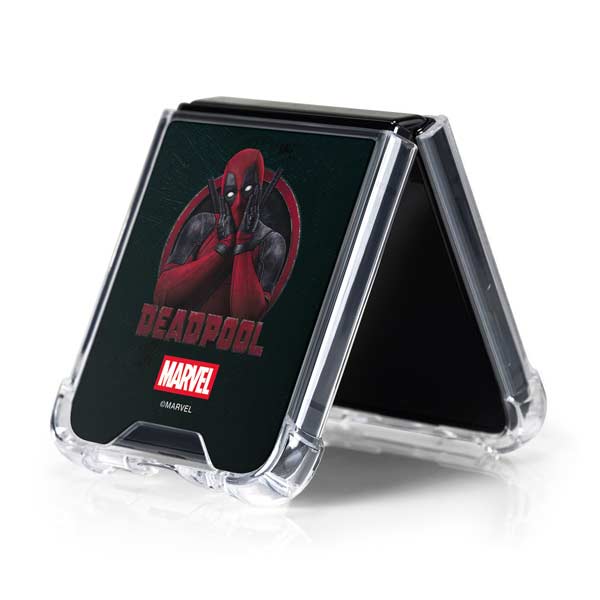Marvel Deadpool Legacy Surprised Deadpool Galaxy Z Flip5 5G Clear Case