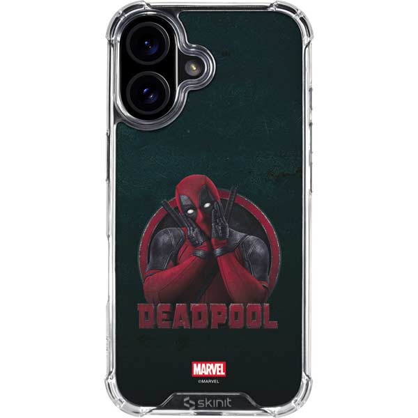 Marvel Deadpool Legacy Surprised Deadpool iPhone 16 Plus Clear Case
