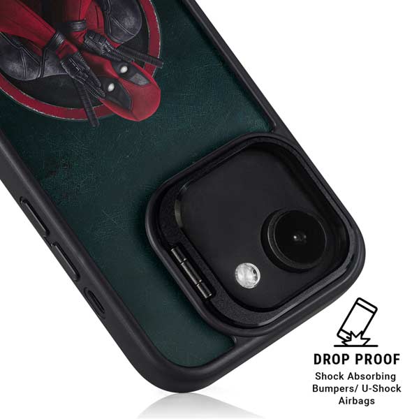 Marvel Deadpool Legacy Surprised Deadpool iPhone 16e Kickstand Case