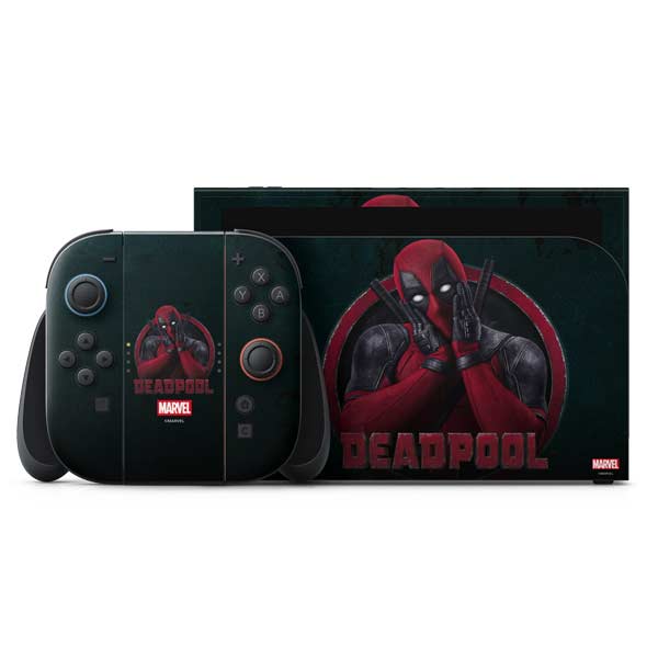 Marvel Deadpool Legacy Surprised Deadpool Nintendo Switch 2 (2025) with Joy-Con Skin