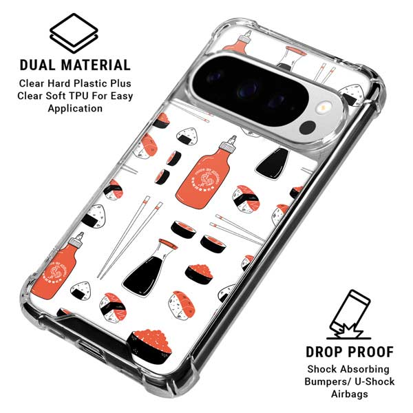 Sushi Foodie Google Pixel 10 Pro XL Clear Case