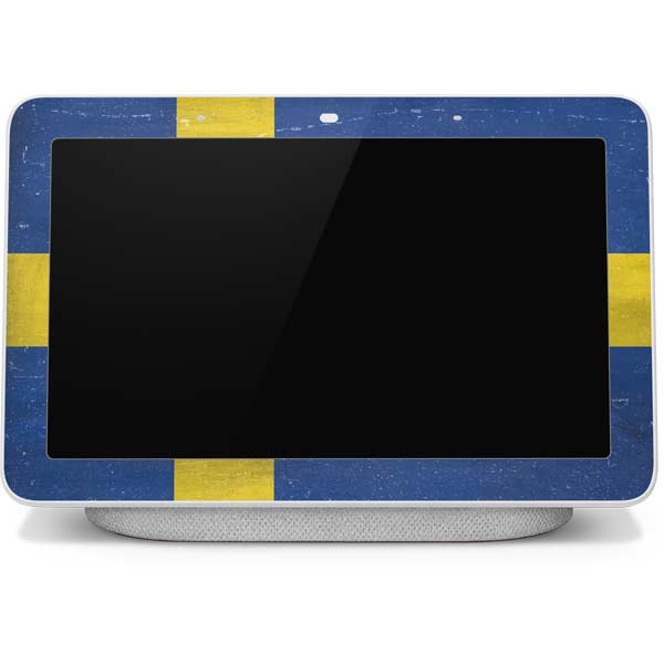 Sweden Flag Distressed Google Home Hub Skin