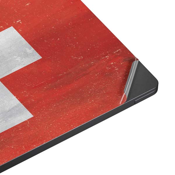 Switzerland Flag Distressed Surface Laptop 7 13.8in Skin