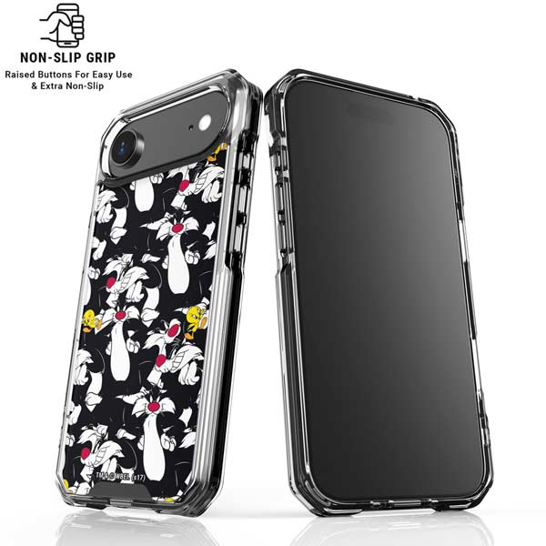 Looney Tunes Sylvester and Tweety Super Sized iPhone 17 Air Clear Case