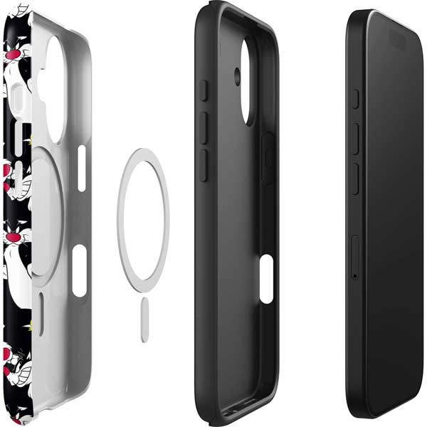 Looney Tunes Sylvester and Tweety Super Sized iPhone 17 Magsafe Impact Case