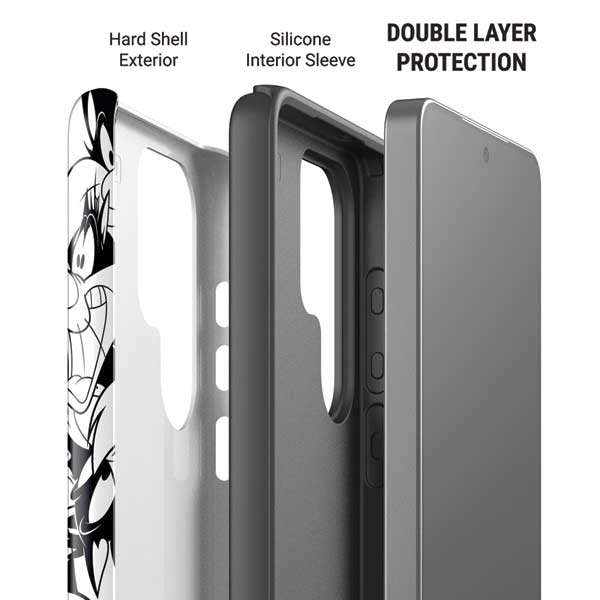 Looney Tunes Sylvester Super Sized Pattern Galaxy S26 Ultra Impact Case
