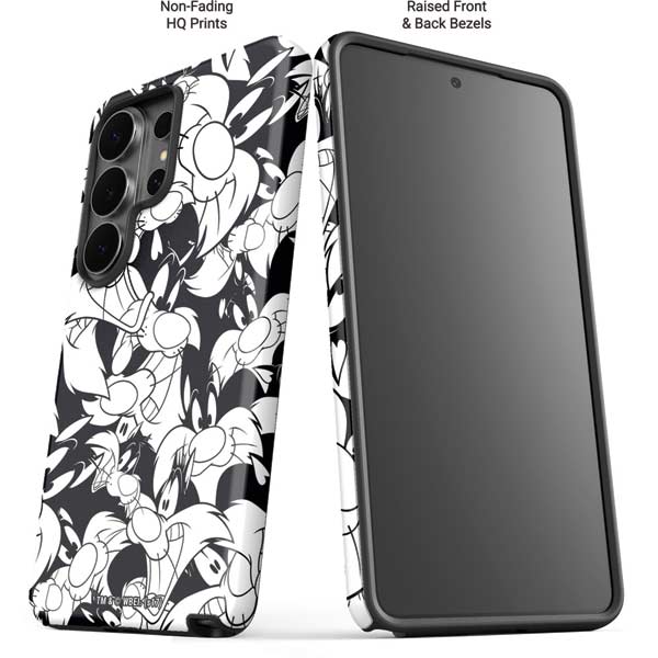 Looney Tunes Sylvester Super Sized Pattern Galaxy S26 Ultra Impact Case