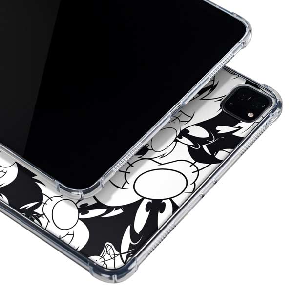 Looney Tunes Sylvester Super Sized Pattern iPad Pro 11in (2024) Clear Case